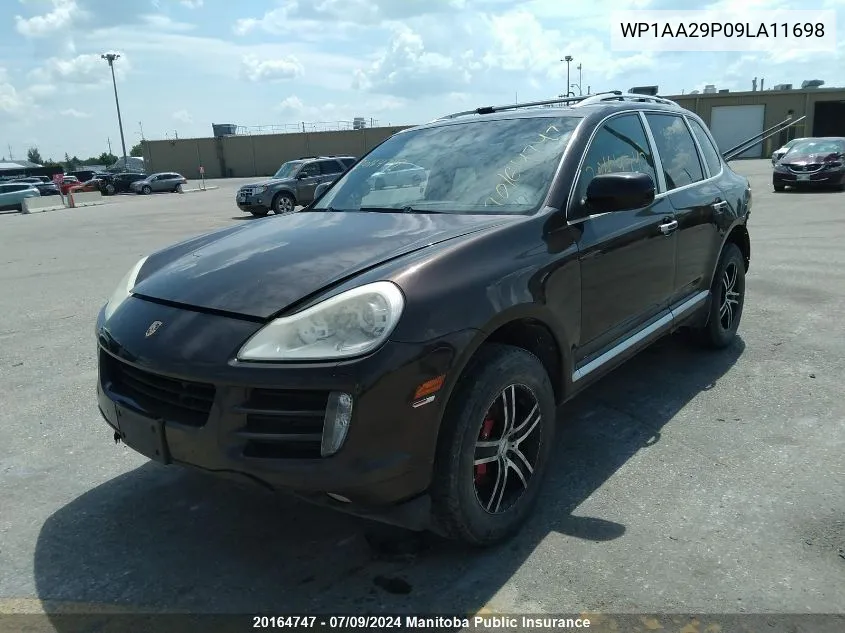 2009 Porsche Cayenne V6 VIN: WP1AA29P09LA11698 Lot: 20164747