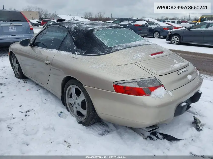 WP0CA2995YS650241 2000 Porsche 911 Carrera/Carrera 4