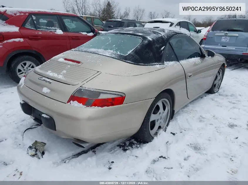 WP0CA2995YS650241 2000 Porsche 911 Carrera/Carrera 4
