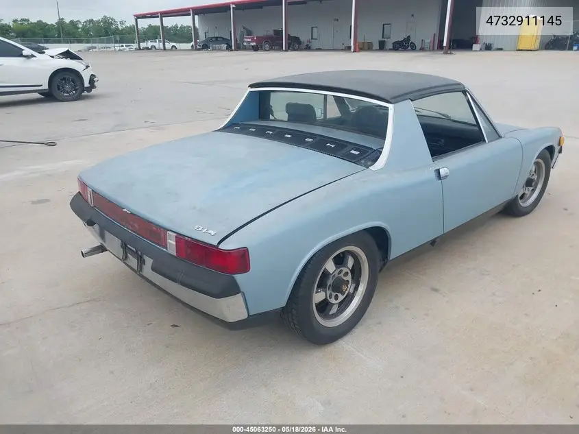 1973 Porsche 914 VIN: 4732911145 Lot: 45063250