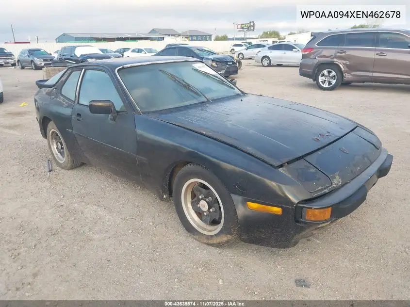 WP0AA094XEN462678 1984 Porsche 944