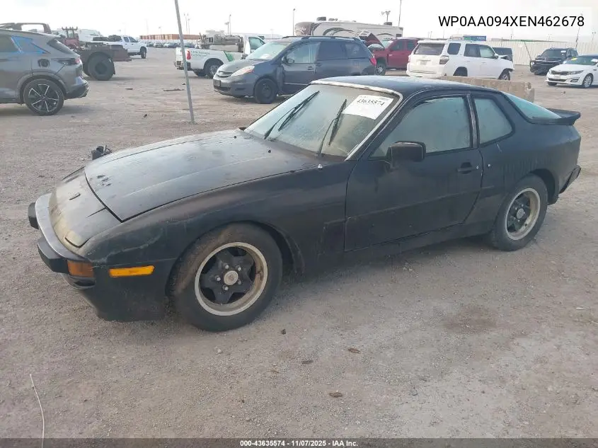WP0AA094XEN462678 1984 Porsche 944