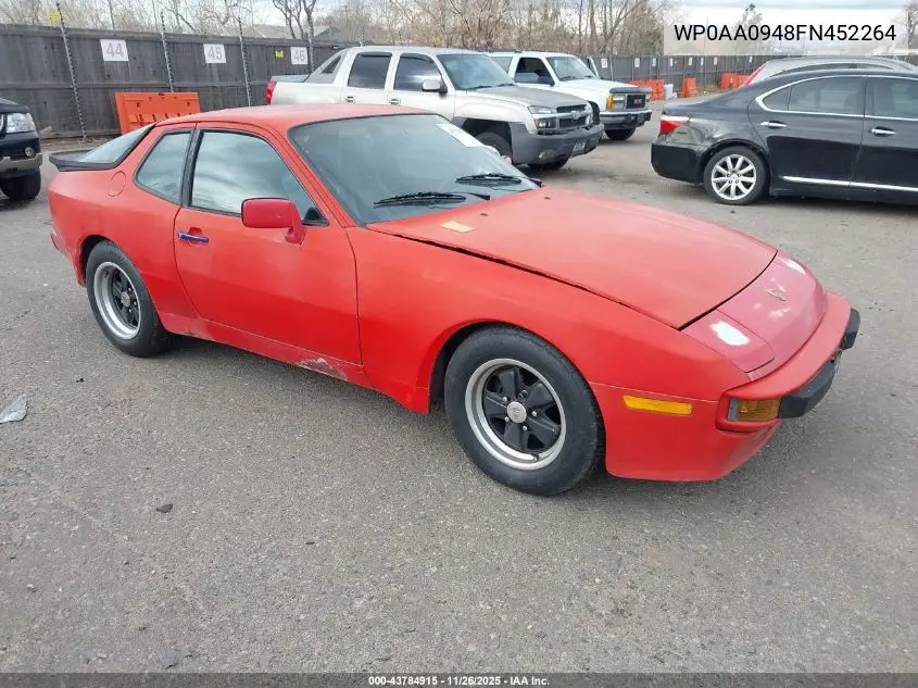 WP0AA0948FN452264 1985 Porsche 944
