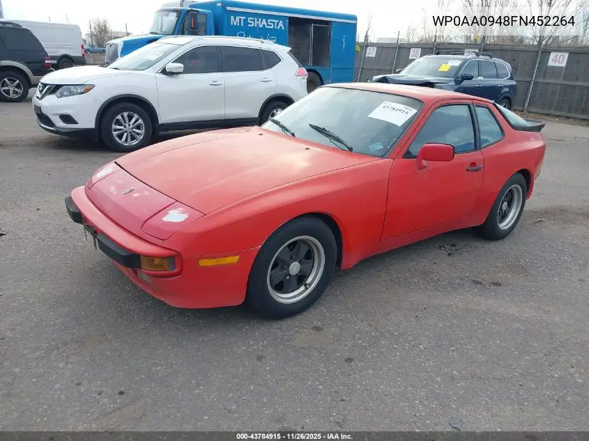 WP0AA0948FN452264 1985 Porsche 944
