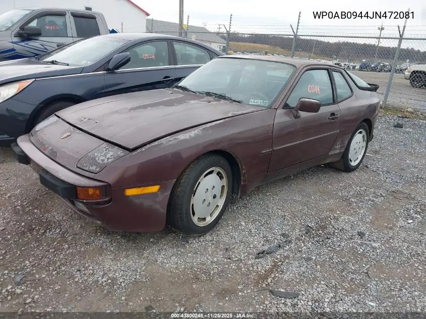 WP0AB0944JN472081 1988 Porsche 944