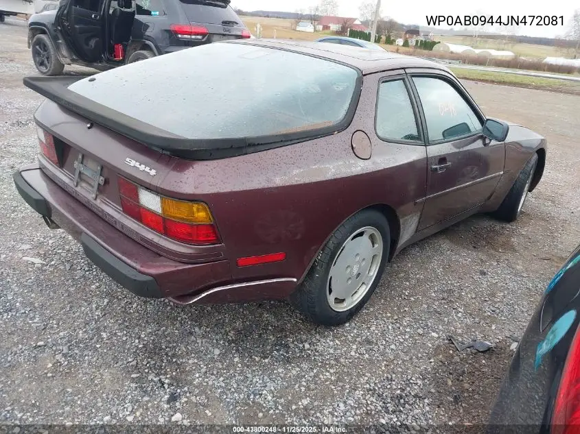 WP0AB0944JN472081 1988 Porsche 944