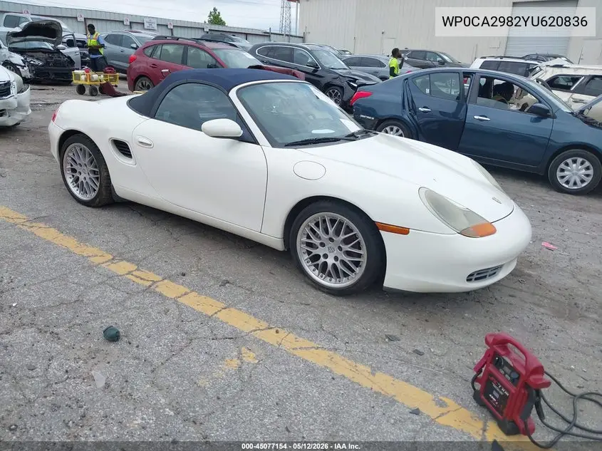 2000 Porsche Boxster VIN: WP0CA2982YU620836 Lot: 45077154