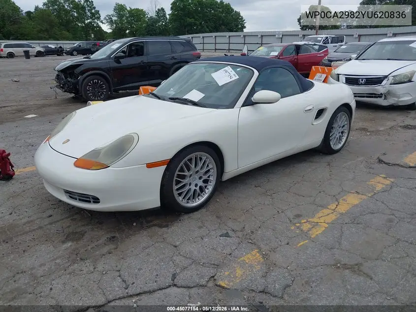 2000 Porsche Boxster VIN: WP0CA2982YU620836 Lot: 45077154