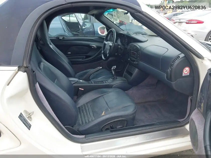 2000 Porsche Boxster VIN: WP0CA2982YU620836 Lot: 45077154