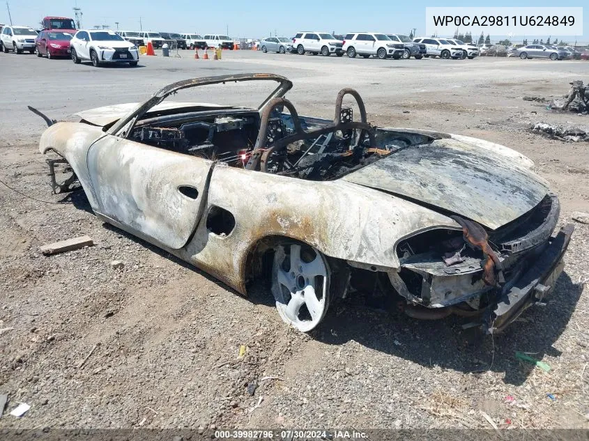 WP0CA29811U624849 2001 Porsche Boxster