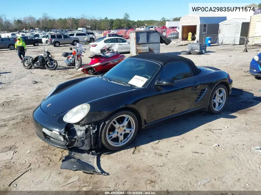 WP0CA29835U711674 2005 Porsche Boxster