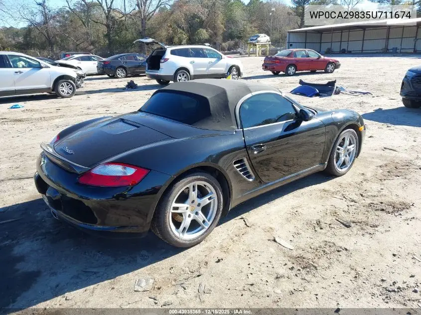 WP0CA29835U711674 2005 Porsche Boxster