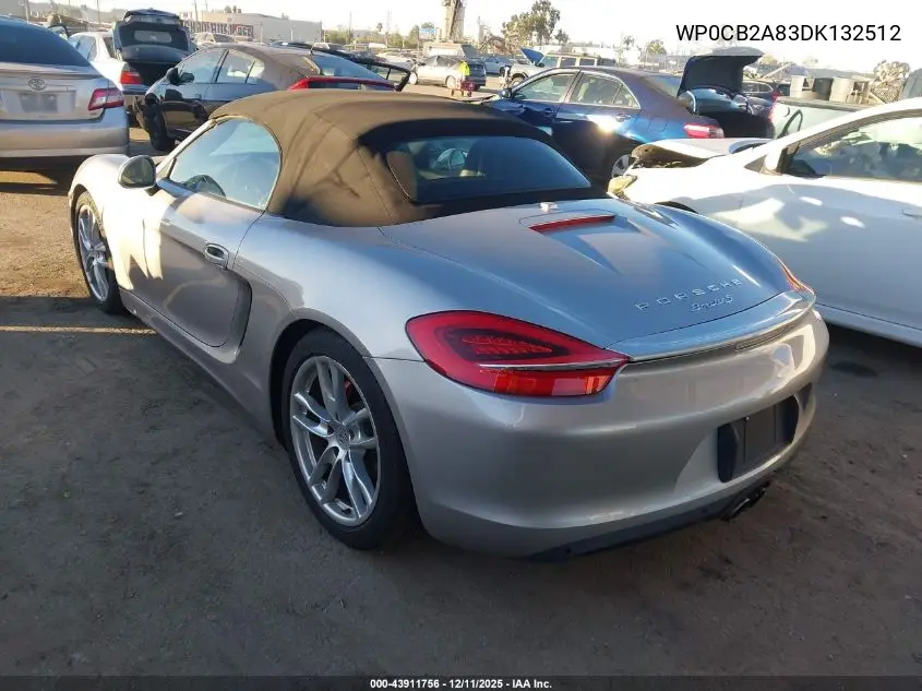 WP0CB2A83DK132512 2013 Porsche Boxster S