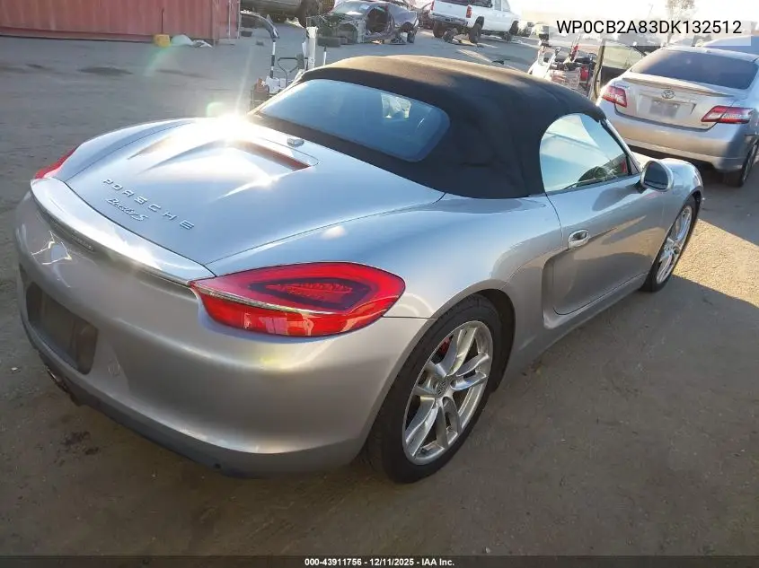 WP0CB2A83DK132512 2013 Porsche Boxster S