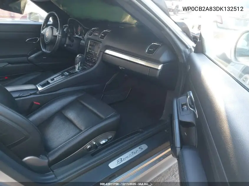 WP0CB2A83DK132512 2013 Porsche Boxster S