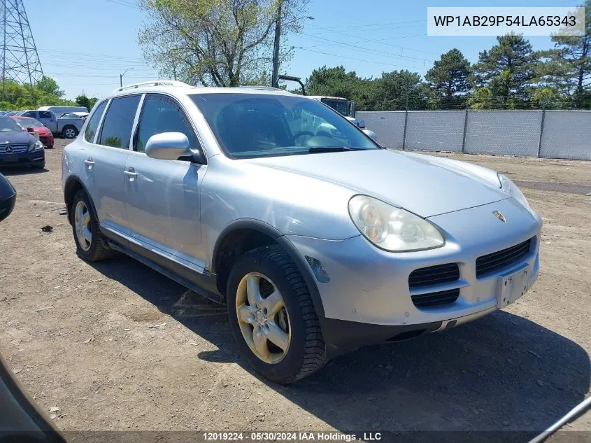 2004 Porsche Cayenne S VIN: WP1AB29P54LA65343 Lot: 12019224