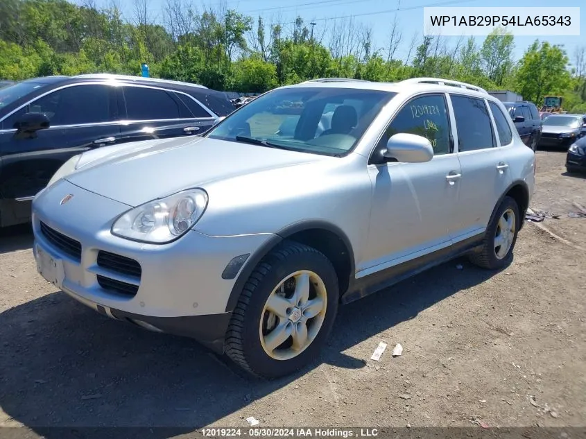 2004 Porsche Cayenne S VIN: WP1AB29P54LA65343 Lot: 12019224