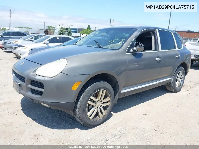 WP1AB29P04LA75715 2004 Porsche Cayenne S