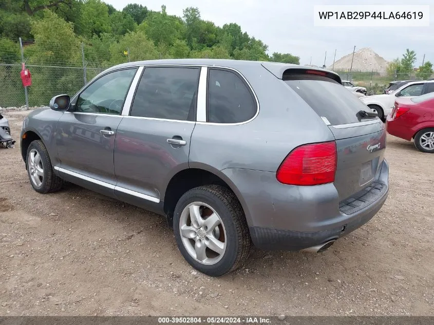 2004 Porsche Cayenne S VIN: WP1AB29P44LA64619 Lot: 39502804