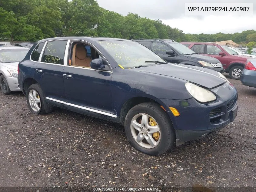 2004 Porsche Cayenne S VIN: WP1AB29P24LA60987 Lot: 39542570