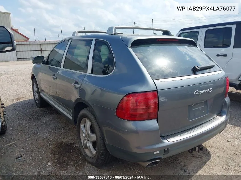 2004 Porsche Cayenne S VIN: WP1AB29PX4LA76077 Lot: 39567313