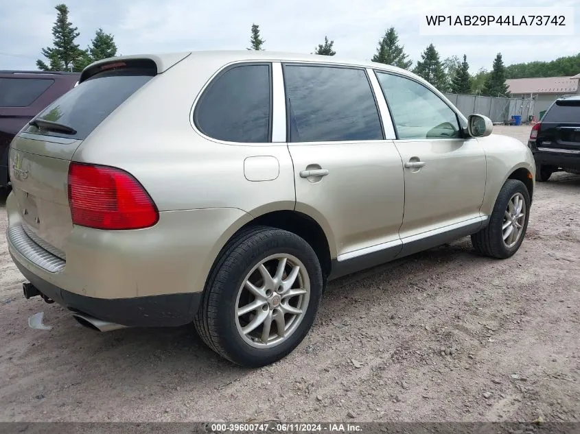 2004 Porsche Cayenne S VIN: WP1AB29P44LA73742 Lot: 39600747