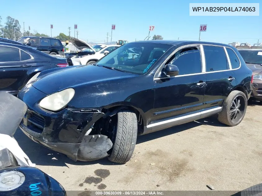 2004 Porsche Cayenne S VIN: WP1AB29P04LA74063 Lot: 39630309