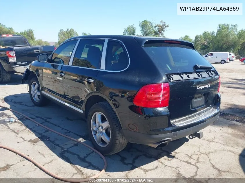 2004 Porsche Cayenne S VIN: WP1AB29P74LA64369 Lot: 39784168