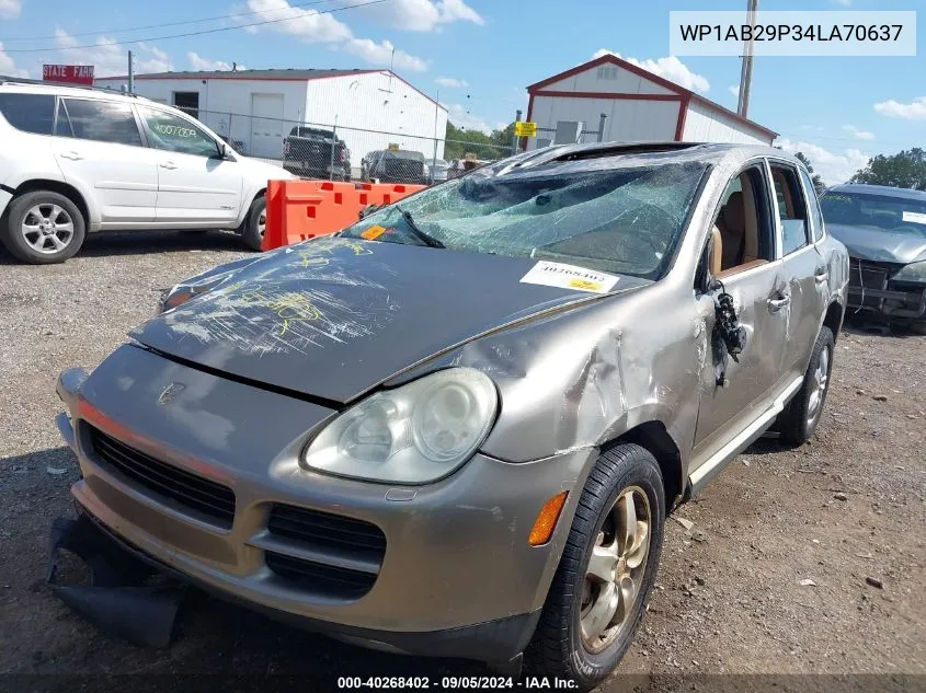 2004 Porsche Cayenne S VIN: WP1AB29P34LA70637 Lot: 40268402