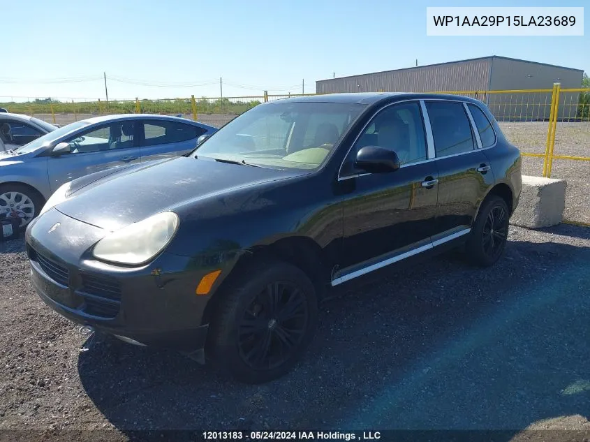 2005 Porsche Cayenne VIN: WP1AA29P15LA23689 Lot: 12013183