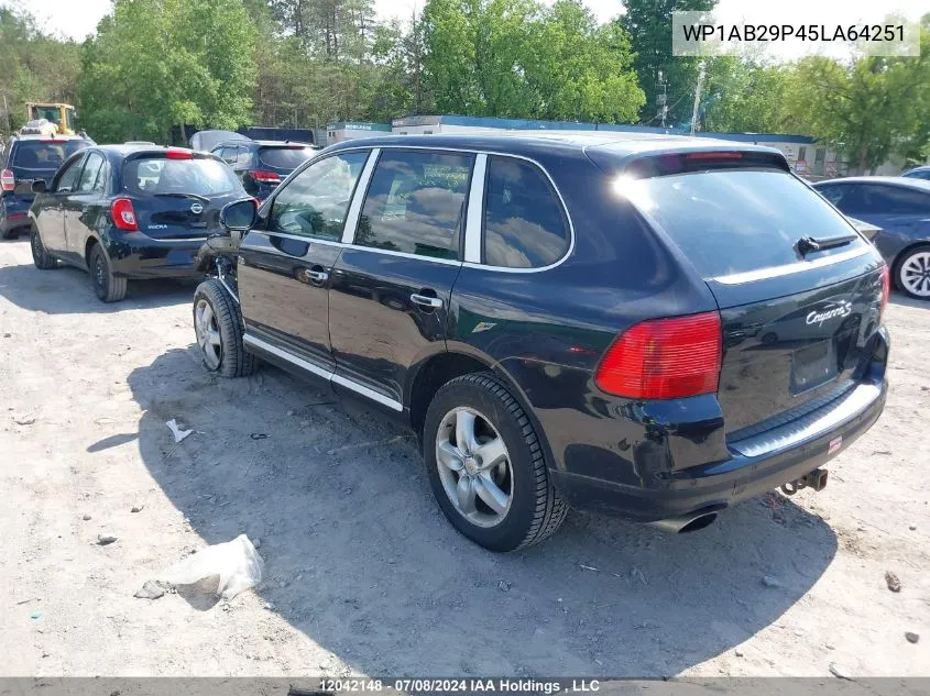 2005 Porsche Cayenne S VIN: WP1AB29P45LA64251 Lot: 12042148