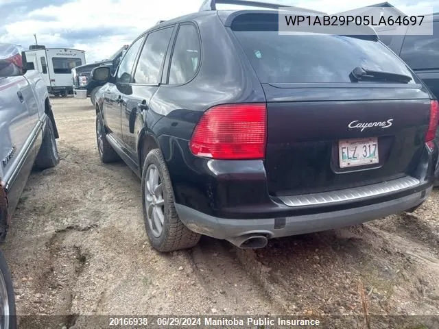 2005 Porsche Cayenne S VIN: WP1AB29P05LA64697 Lot: 20166938