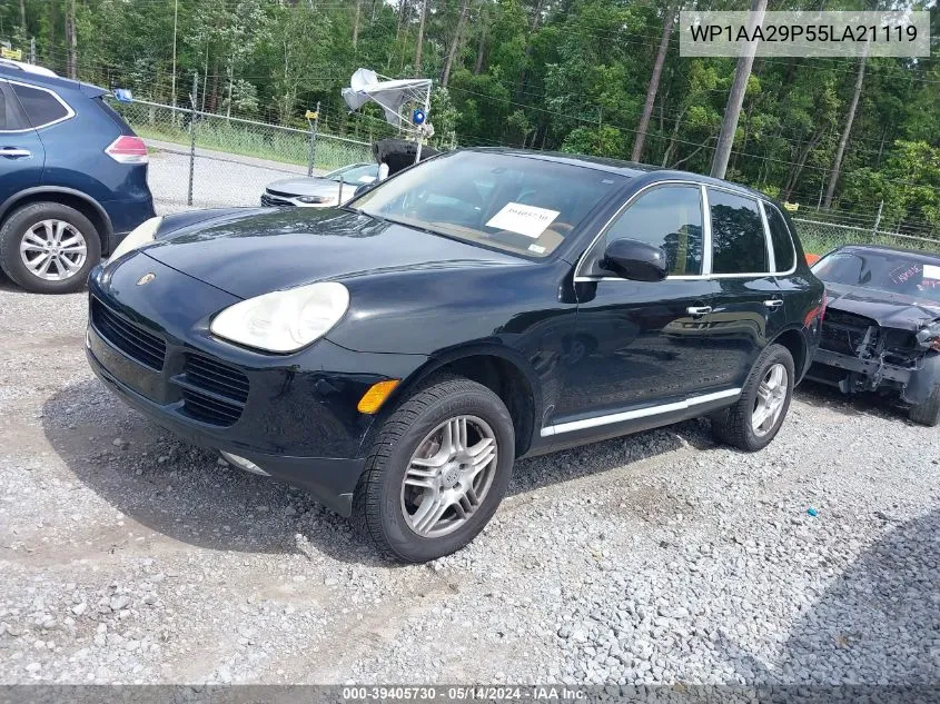 2005 Porsche Cayenne VIN: WP1AA29P55LA21119 Lot: 39405730