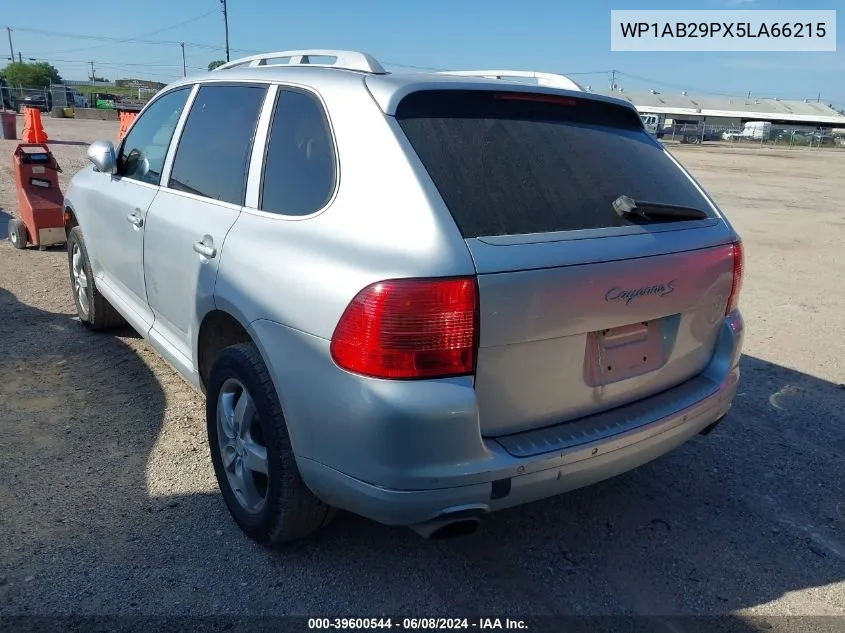 2005 Porsche Cayenne S VIN: WP1AB29PX5LA66215 Lot: 39600544