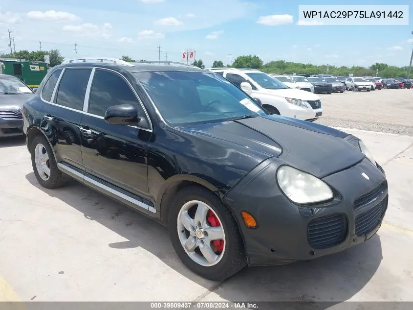 2005 Porsche Cayenne Turbo VIN: WP1AC29P75LA91442 Lot: 39809437