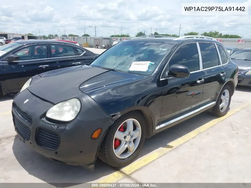 2005 Porsche Cayenne Turbo VIN: WP1AC29P75LA91442 Lot: 39809437