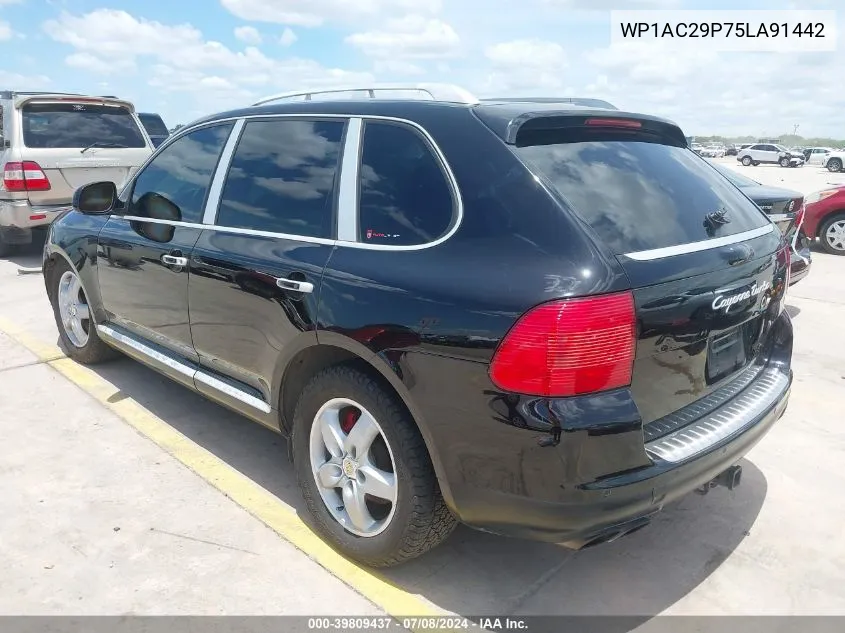 2005 Porsche Cayenne Turbo VIN: WP1AC29P75LA91442 Lot: 39809437