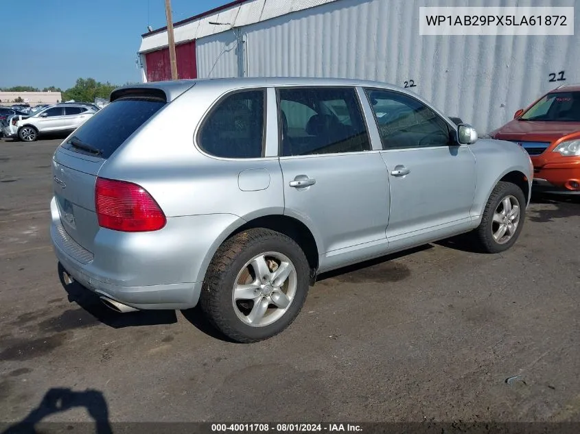 2005 Porsche Cayenne S VIN: WP1AB29PX5LA61872 Lot: 40011708