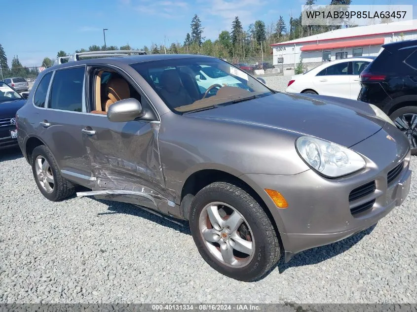 2005 Porsche Cayenne S VIN: WP1AB29P85LA63457 Lot: 40131334