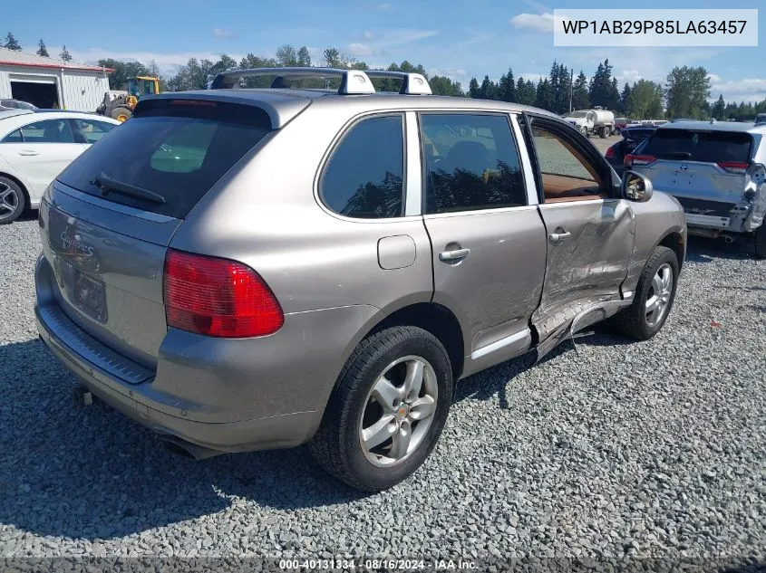 2005 Porsche Cayenne S VIN: WP1AB29P85LA63457 Lot: 40131334