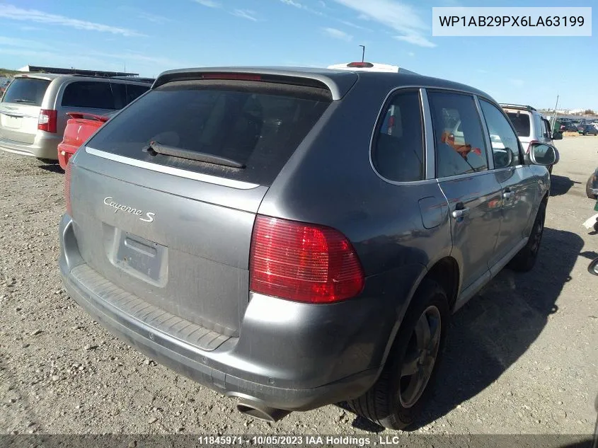 2006 Porsche Cayenne S VIN: WP1AB29PX6LA63199 Lot: 11845971