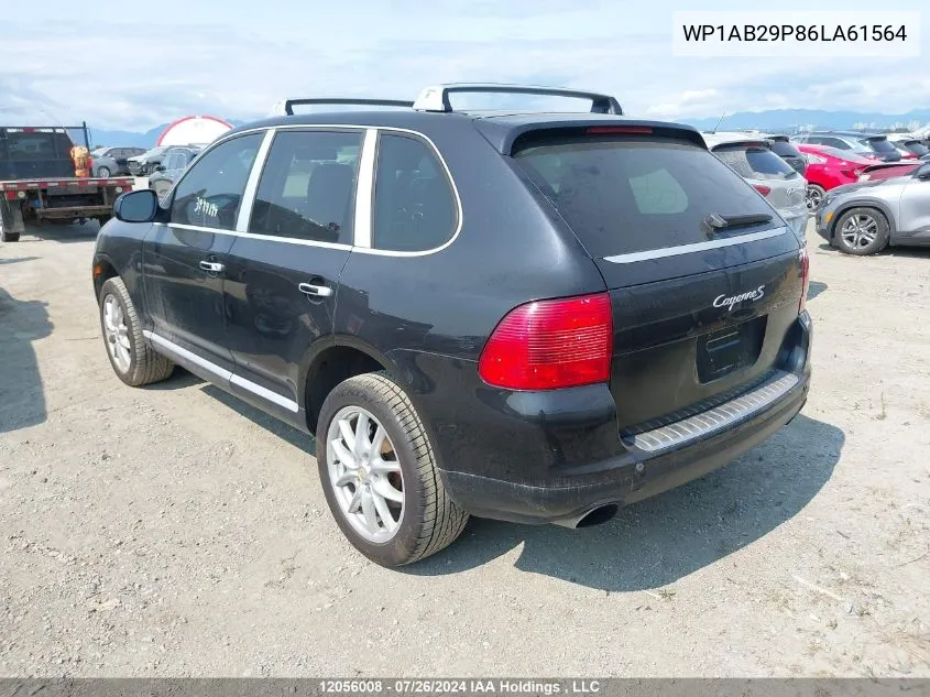 2006 Porsche Cayenne S VIN: WP1AB29P86LA61564 Lot: 12056008