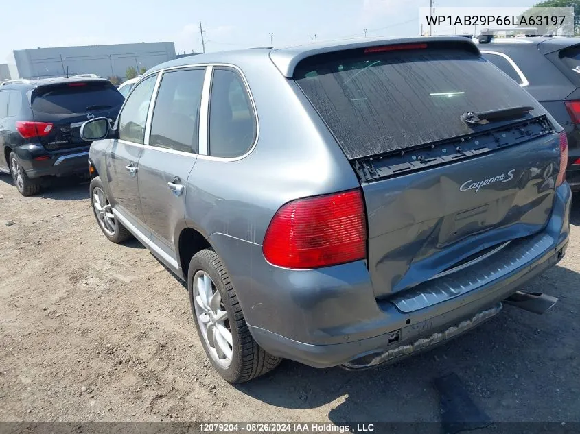 2006 Porsche Cayenne S VIN: WP1AB29P66LA63197 Lot: 12079204