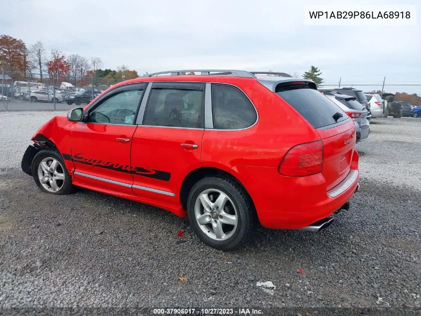 2006 Porsche Cayenne S VIN: WP1AB29P86LA68918 Lot: 37905017