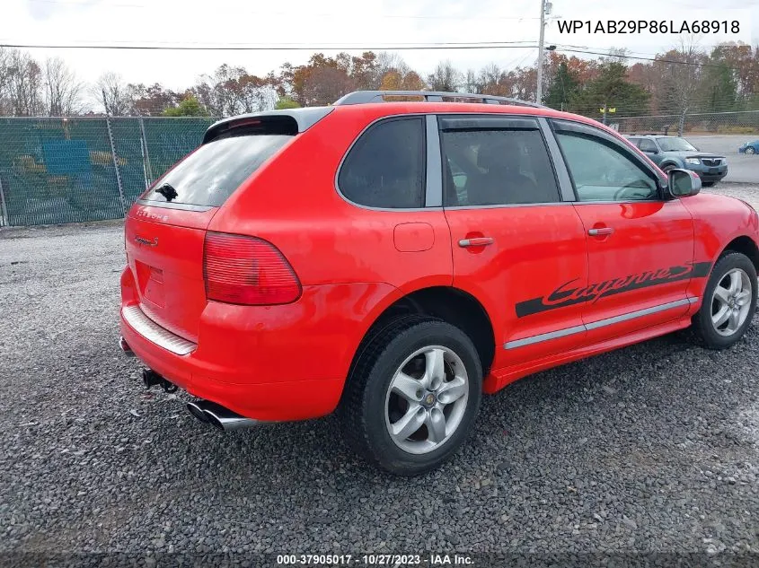 2006 Porsche Cayenne S VIN: WP1AB29P86LA68918 Lot: 37905017