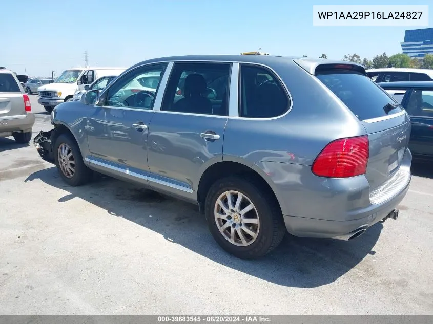 2006 Porsche Cayenne VIN: WP1AA29P16LA24827 Lot: 39683545