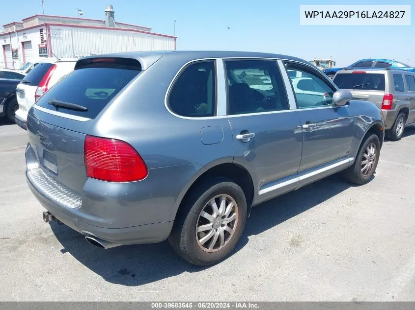 2006 Porsche Cayenne VIN: WP1AA29P16LA24827 Lot: 39683545