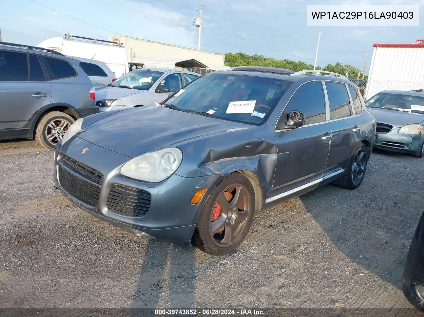 2006 Porsche Cayenne Turbo VIN: WP1AC29P16LA90403 Lot: 39743852