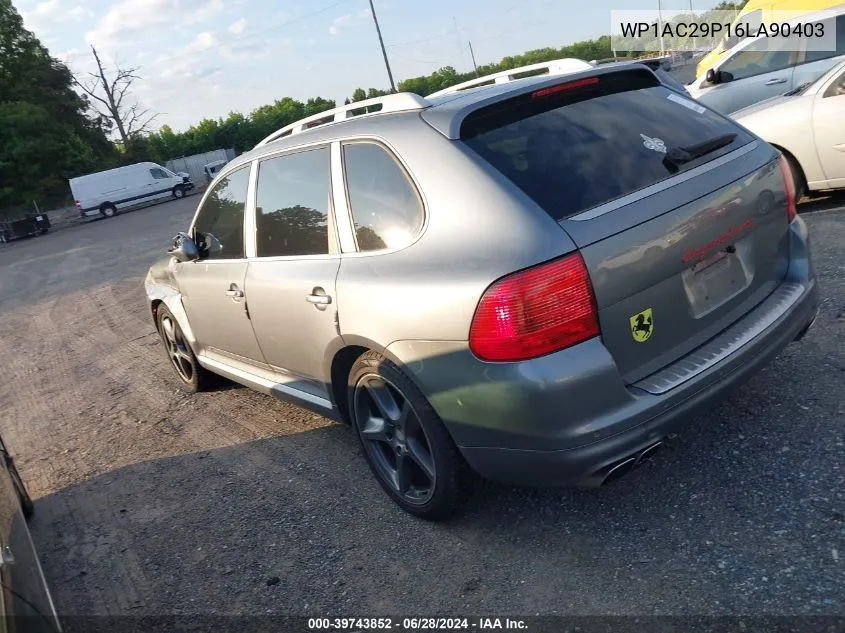 2006 Porsche Cayenne Turbo VIN: WP1AC29P16LA90403 Lot: 39743852