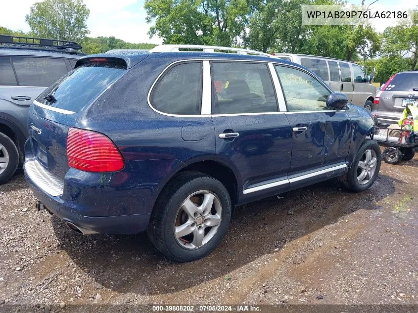 2006 Porsche Cayenne S/S Titanium Edition VIN: WP1AB29P76LA62186 Lot: 39808202